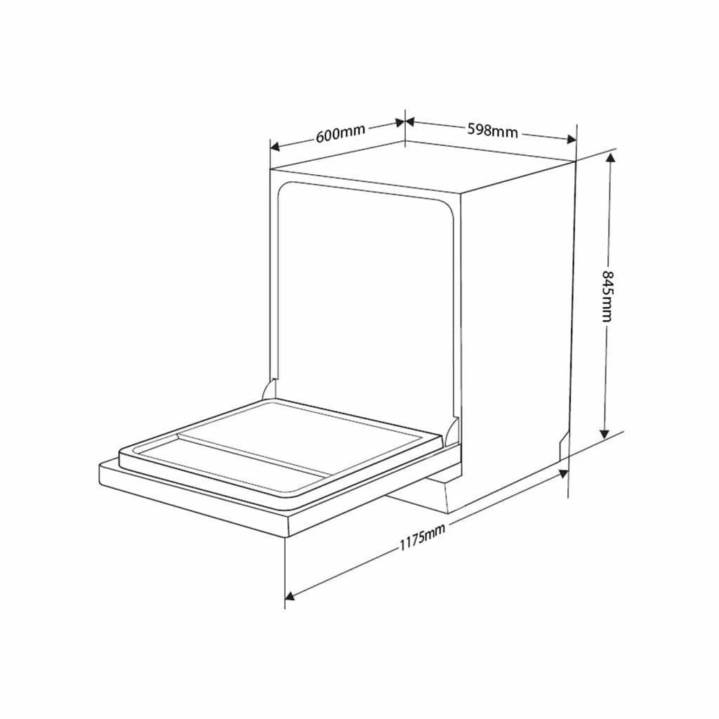60cm Stainless Steel Dishwasher