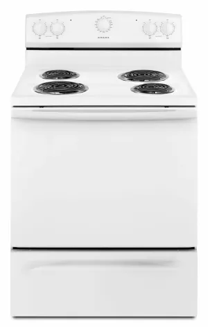 Amana ACR2303MFW 30-Inch Electric Range With Warm Hold - White
