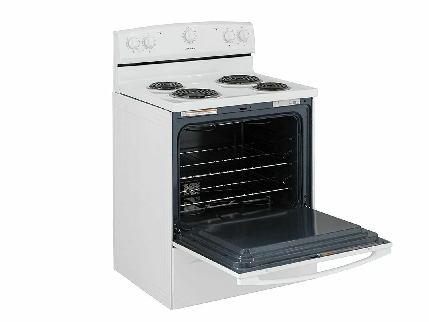 Amana ACR2303MFW 30-Inch Electric Range With Warm Hold - White