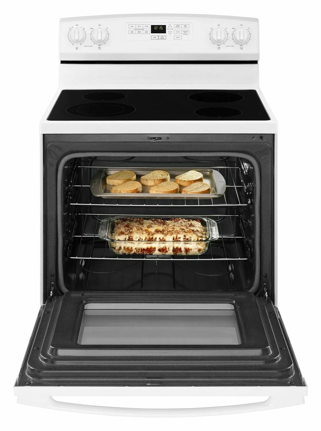 Amana AER6603SFW 30-Inch Electric Range With Self-Clean Option - White