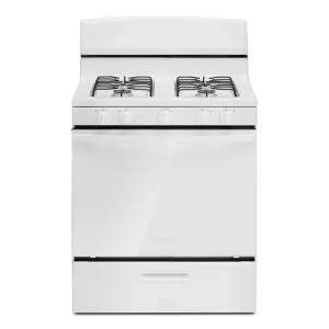Amana AGR4203MNW Amana 30-Inch Gas Range With Easy-Clean Glass Door