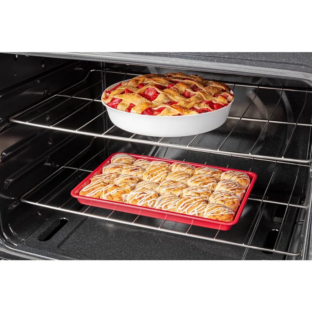 Amana AGR4203MNW Amana 30-Inch Gas Range With Easy-Clean Glass Door