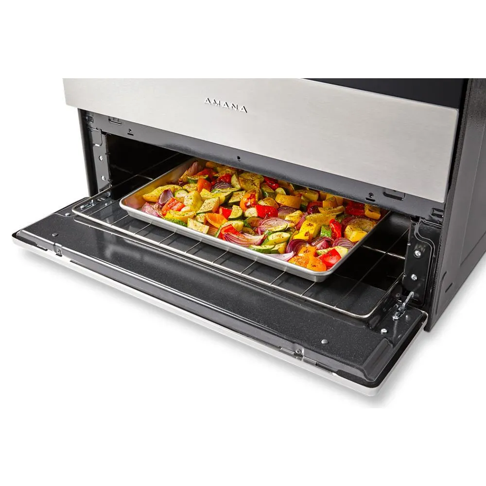 Amana AGR4203MNW Amana 30-Inch Gas Range With Easy-Clean Glass Door