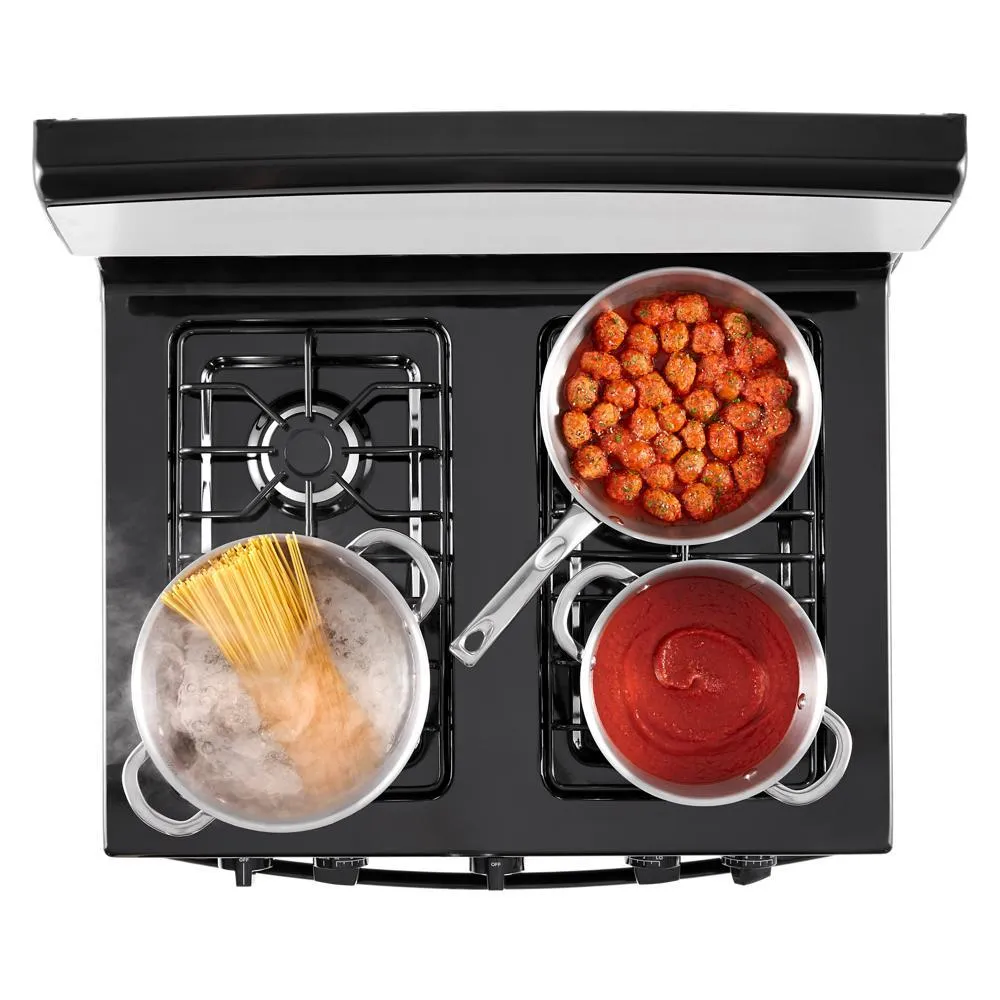 Amana AGR4203MNW Amana 30-Inch Gas Range With Easy-Clean Glass Door