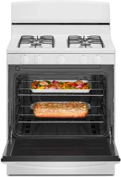 Amana AGR4203MNW Amana 30-Inch Gas Range With Easy-Clean Glass Door