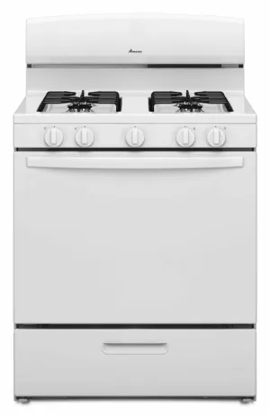 Amana AGR4230BAW 30-Inch Gas Range With Easyaccess Broiler Door - White