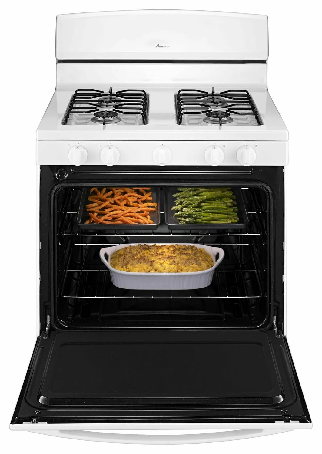 Amana AGR4230BAW 30-Inch Gas Range With Easyaccess Broiler Door - White
