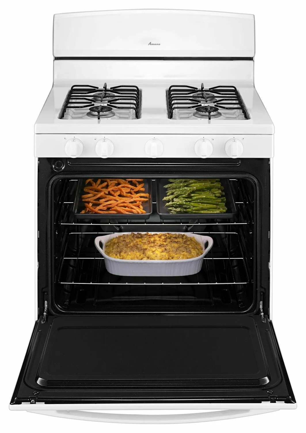 Amana AGR4230BAW 30-Inch Gas Range With Easyaccess Broiler Door - White
