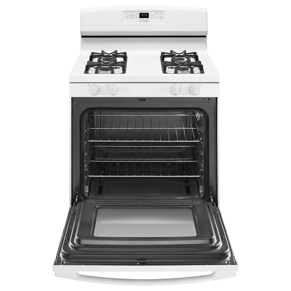 Amana AGR6303MMW 30-Inch Gas Range With Bake Assist Temps