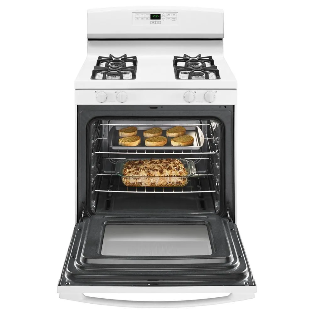 Amana AGR6303MMW 30-Inch Gas Range With Bake Assist Temps