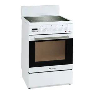 Artusi AFC547W 54cm Vulcan Series Freestanding White Electric Stove