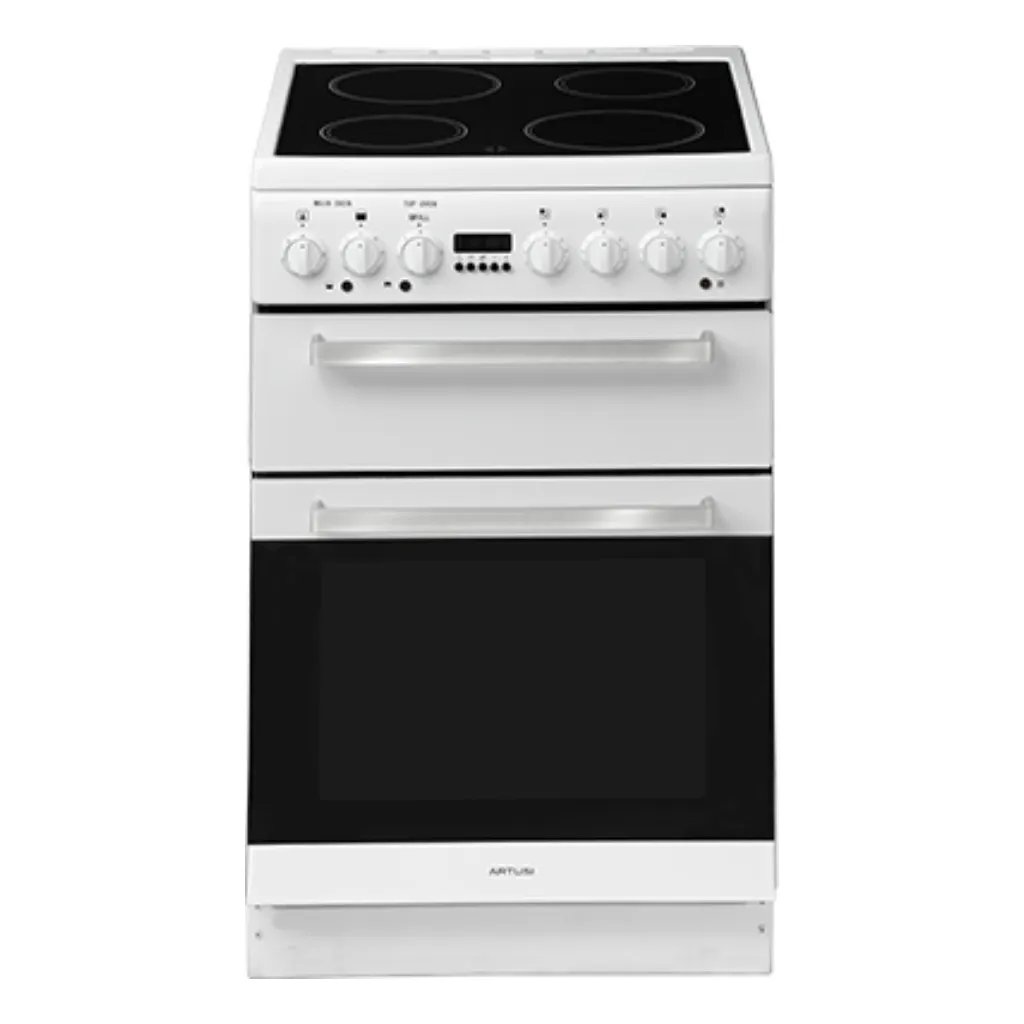 Artusi AFDC5470W 54cm Freestanding White Electric Stove