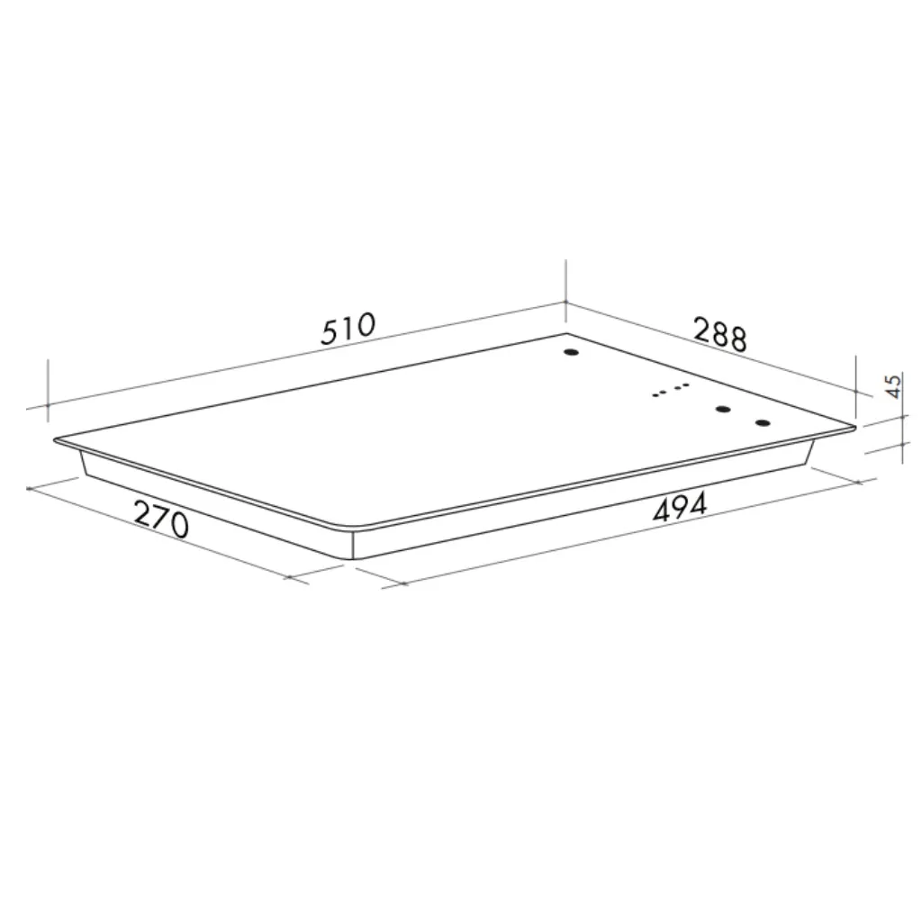 Artusi AGH30XFFD 30cm Stainless Steel Gas Cooktop