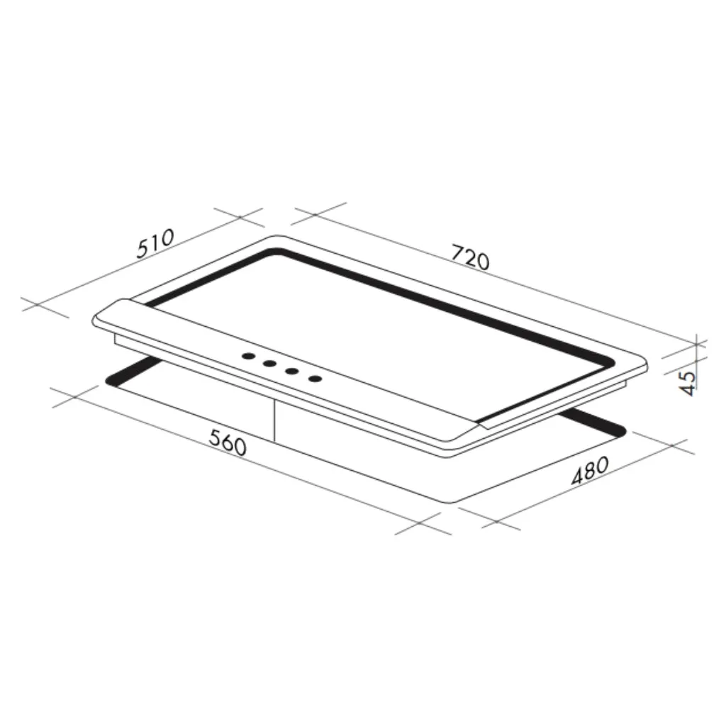Artusi AGH70XFFD 70cm Stainless Steel Gas Cooktop
