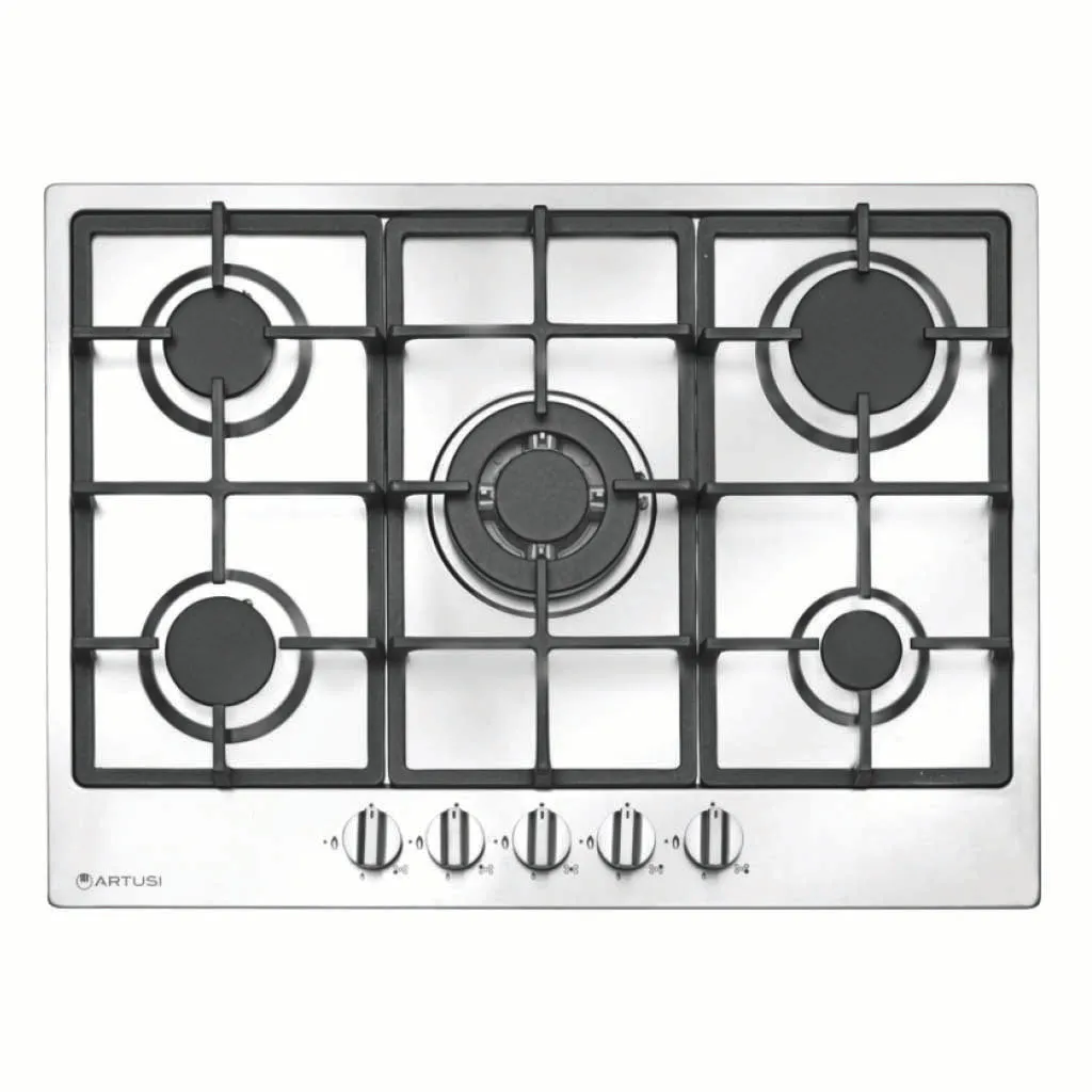 Artusi CAGH75X 70cm Stainless Steel Gas Cooktop