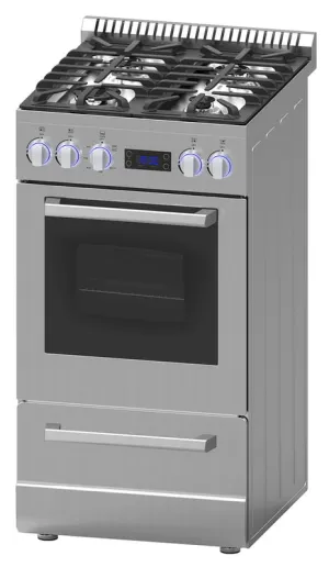 Avanti DGR20P3S 20" Deluxe Gas Range - Elite Series