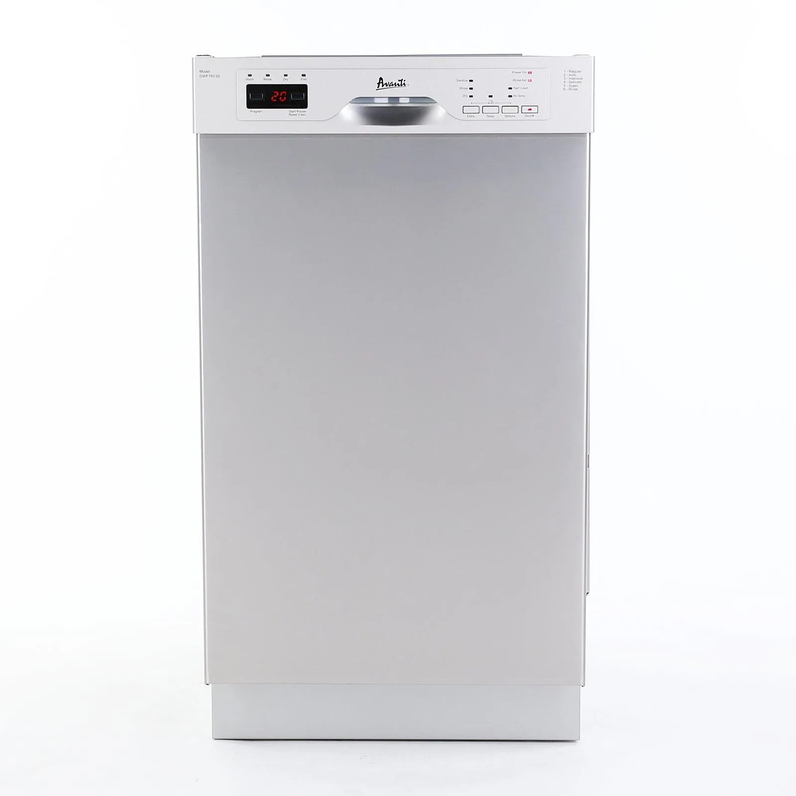 Avanti DWF18V0W 18" Built In Dishwasher