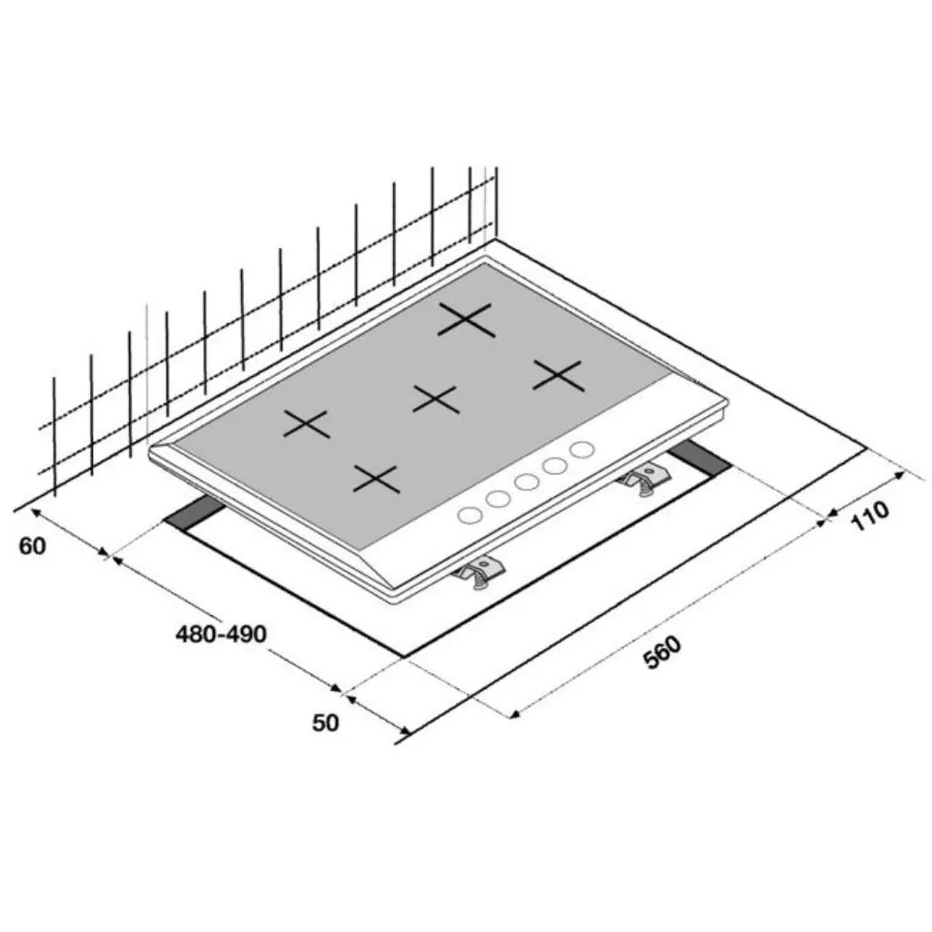 BEKO BCT75GX 75CM GAS COOKTOP