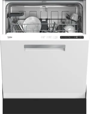Beko DDN25402W Full Size Dishwasher With (14 Place Settings, 48.0