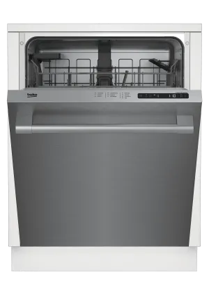 Beko DDT25401X Tall Tub Stainless Dishwasher, 14 Place Settings, 48 Dba, Top Control