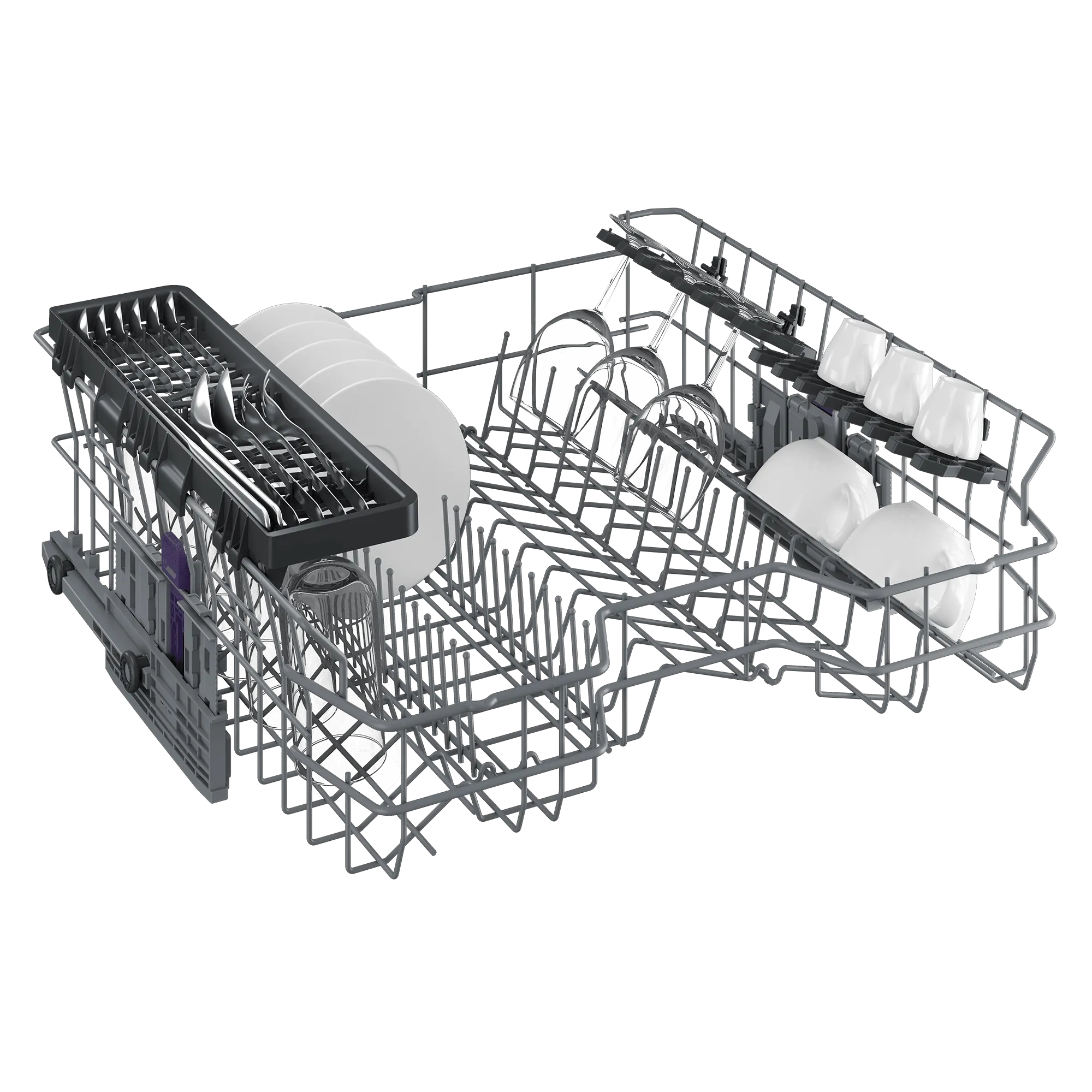 Beko DDT25401X Tall Tub Stainless Dishwasher, 14 Place Settings, 48 Dba, Top Control