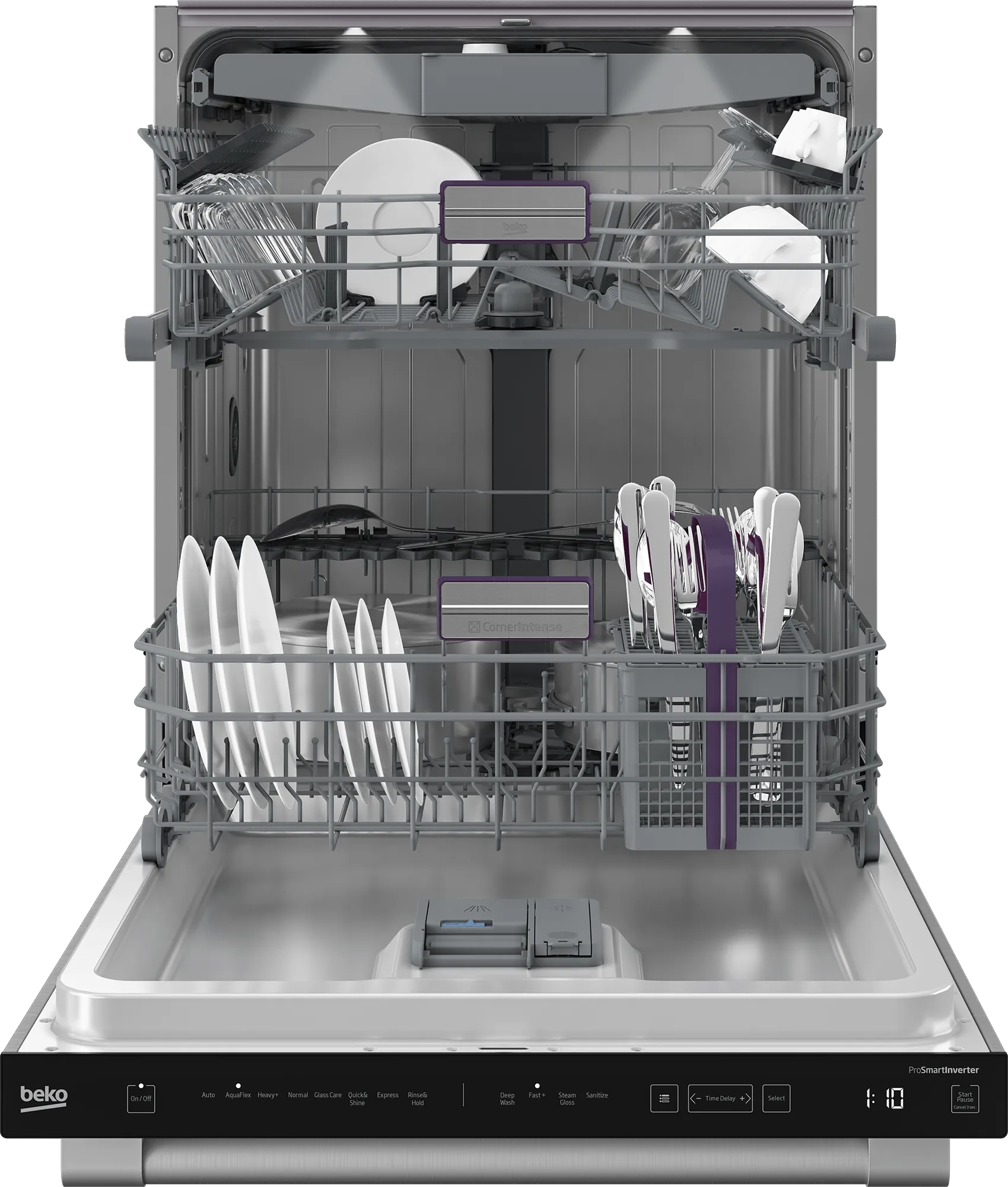 Beko DDT38532X Tall Tub Dishwasher With (16 Place Settings, 45.0