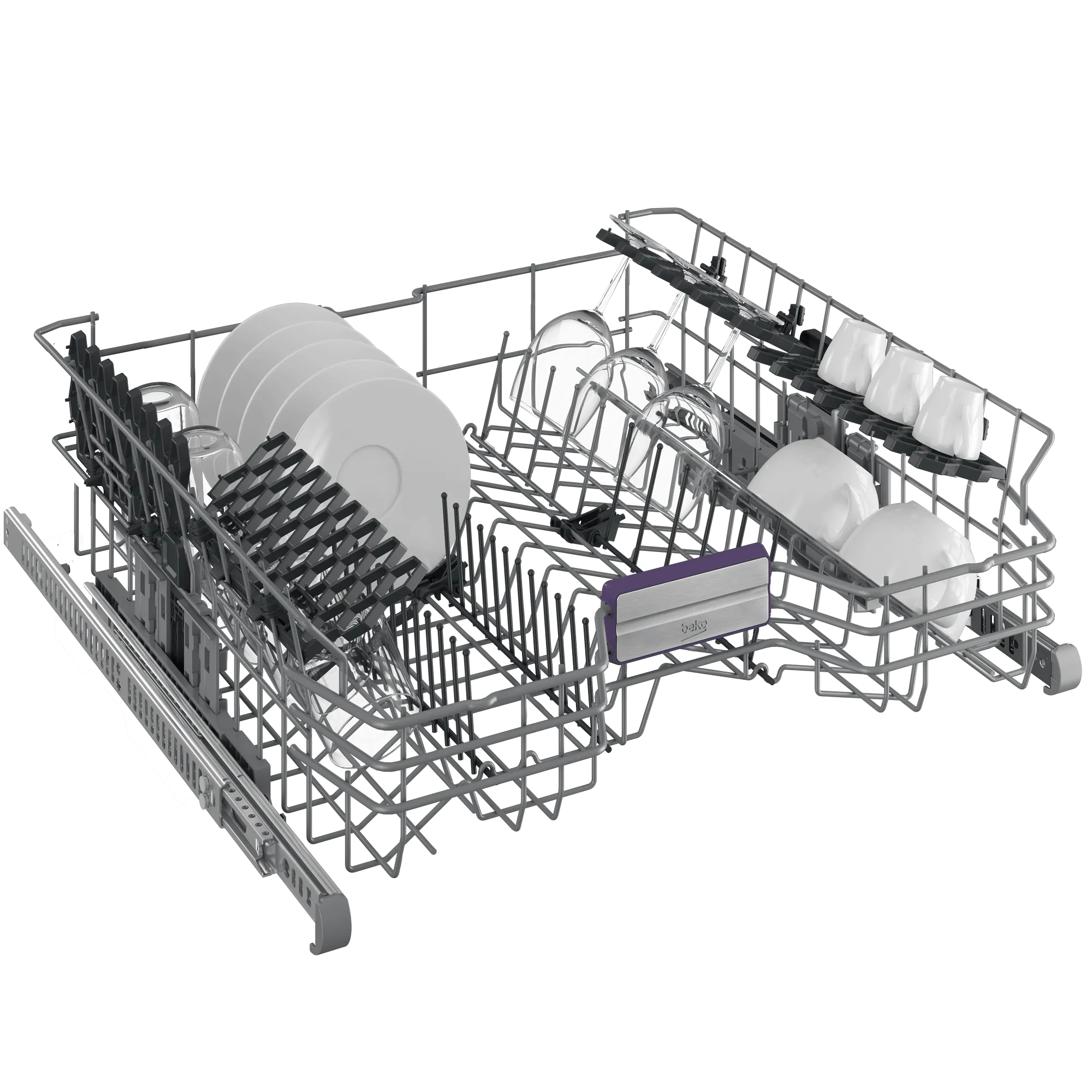 Beko DDT38532XHW Tall Tub Dishwasher With (16 Place Settings, 45.0