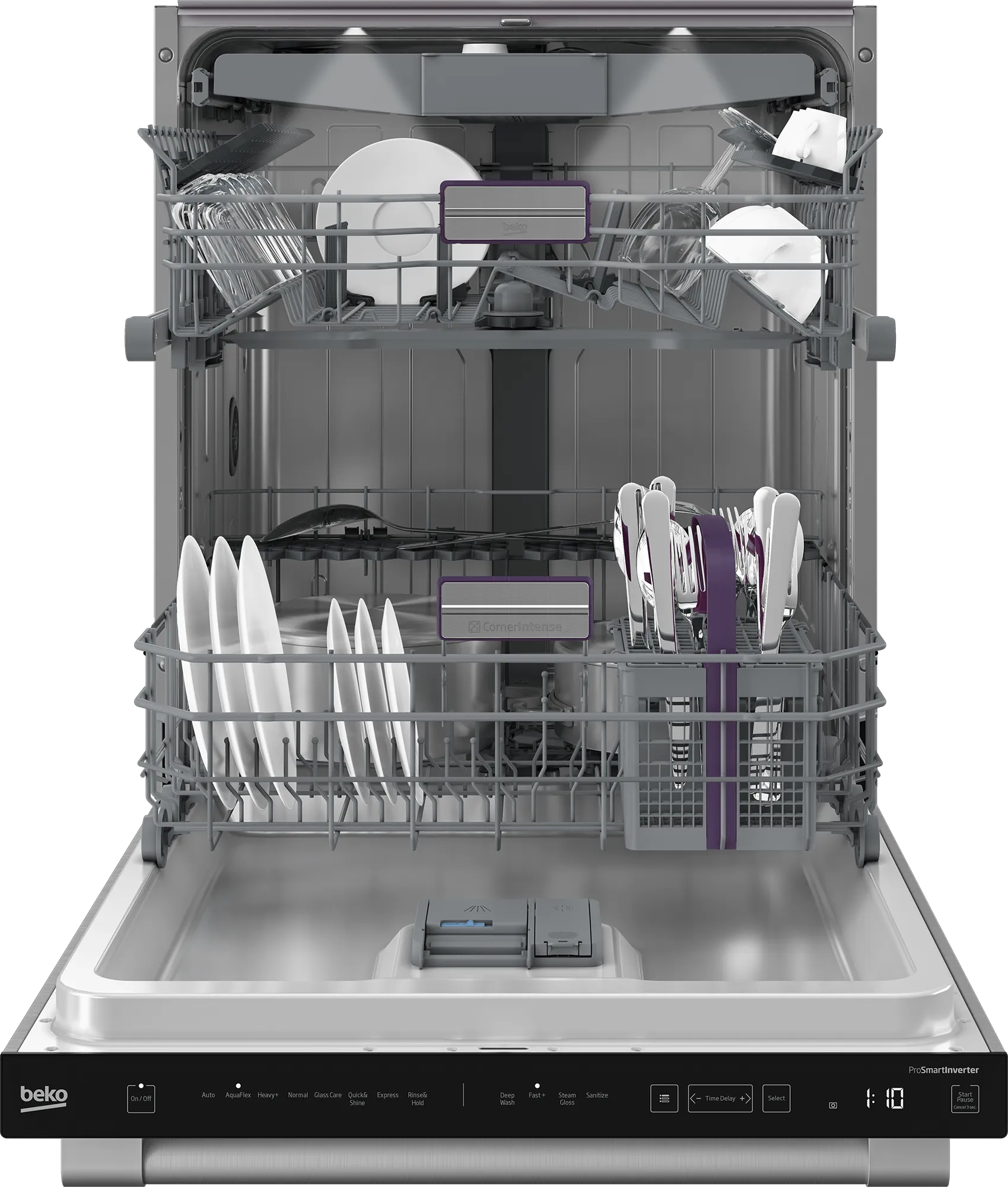 Beko DDT38532XHW Tall Tub Dishwasher With (16 Place Settings, 45.0
