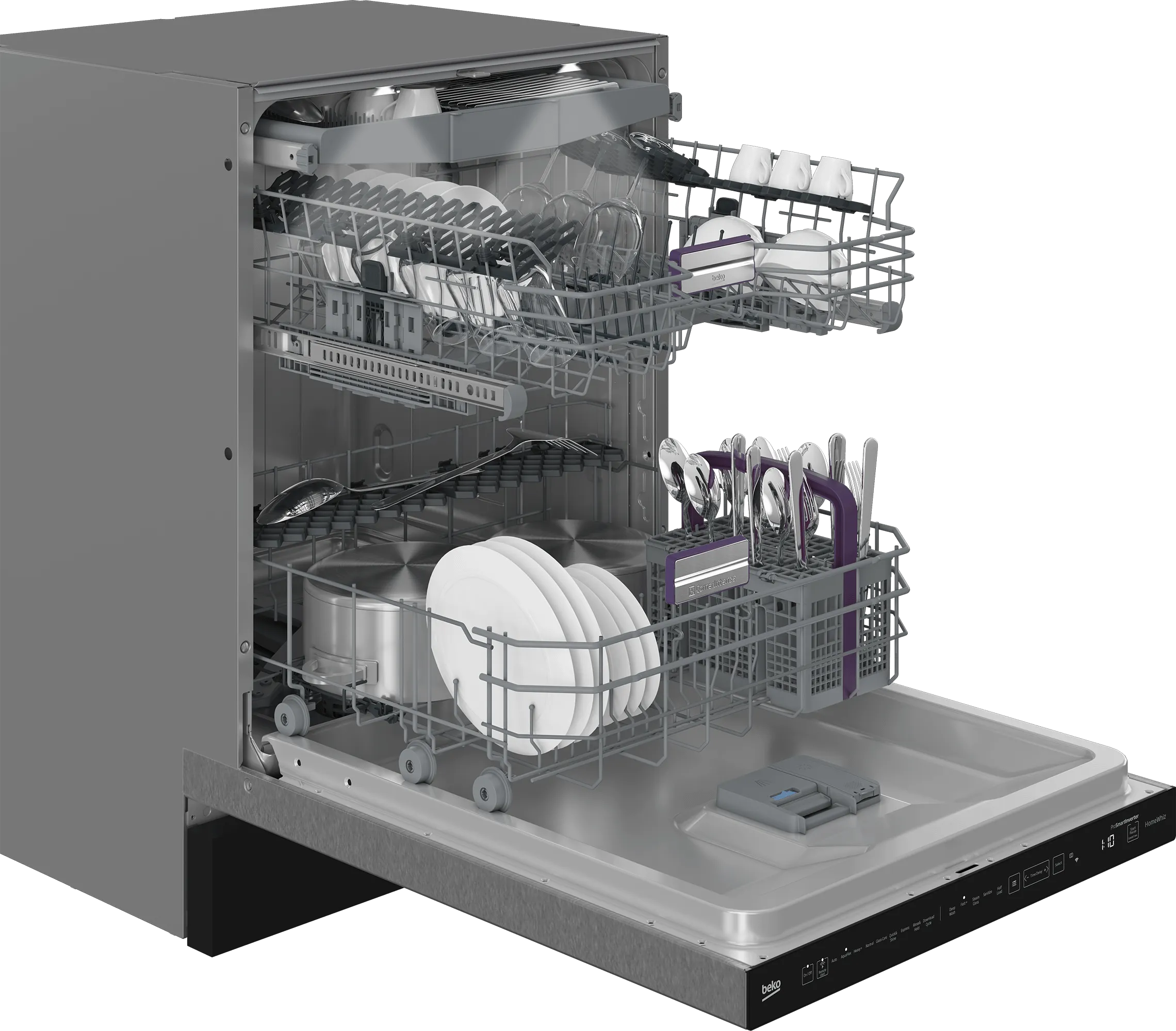 Beko DDT38532XIH Tall Tub Dishwasher With (16 Place Settings, 45.0