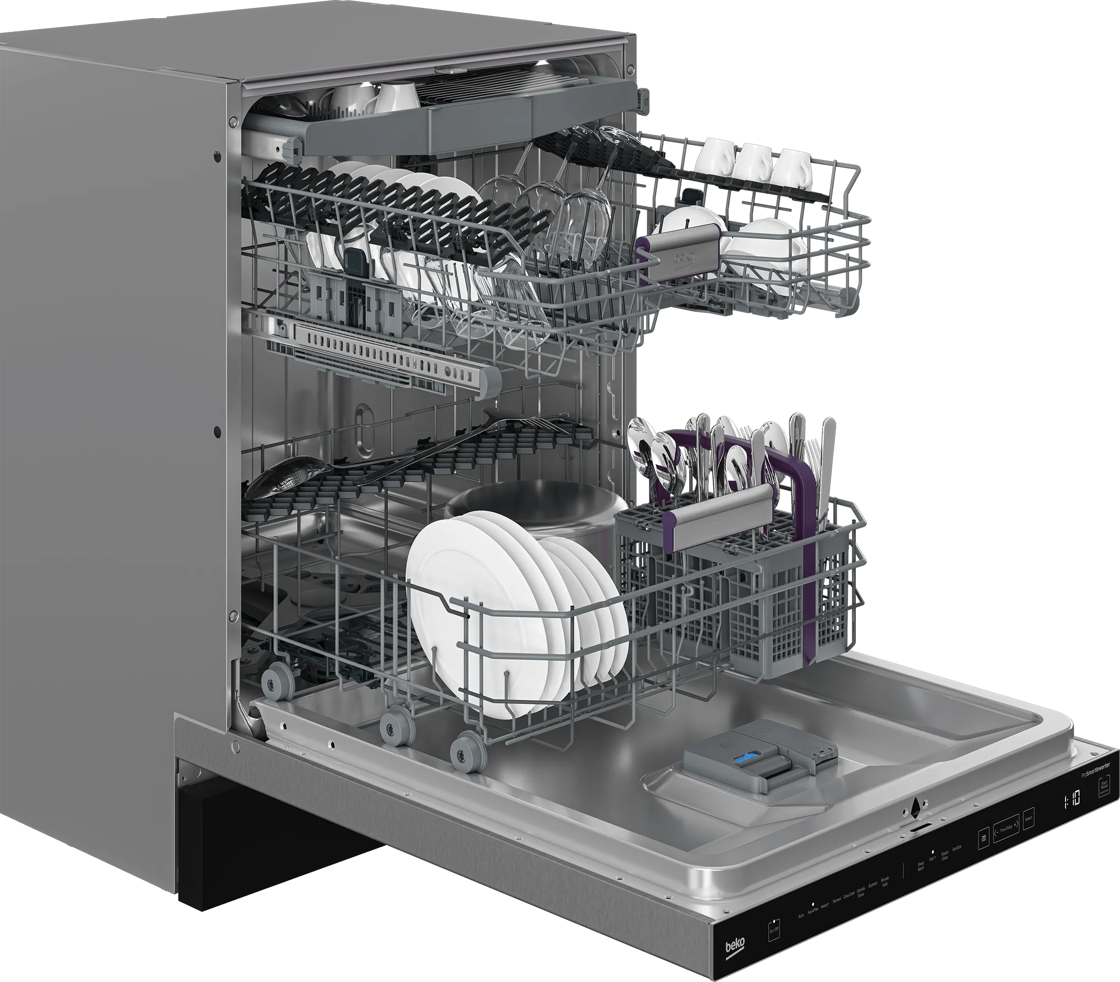 Beko DDT38532XIH Tall Tub Dishwasher With (16 Place Settings, 45.0