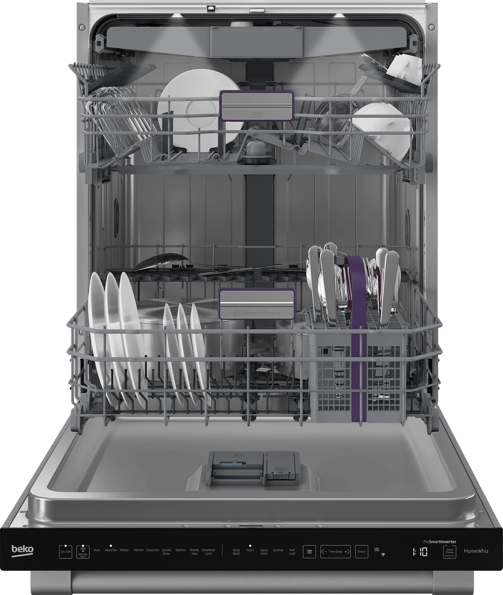 Beko DDT39434X Tall Tub Dishwasher With (16 Place Settings, 39.0