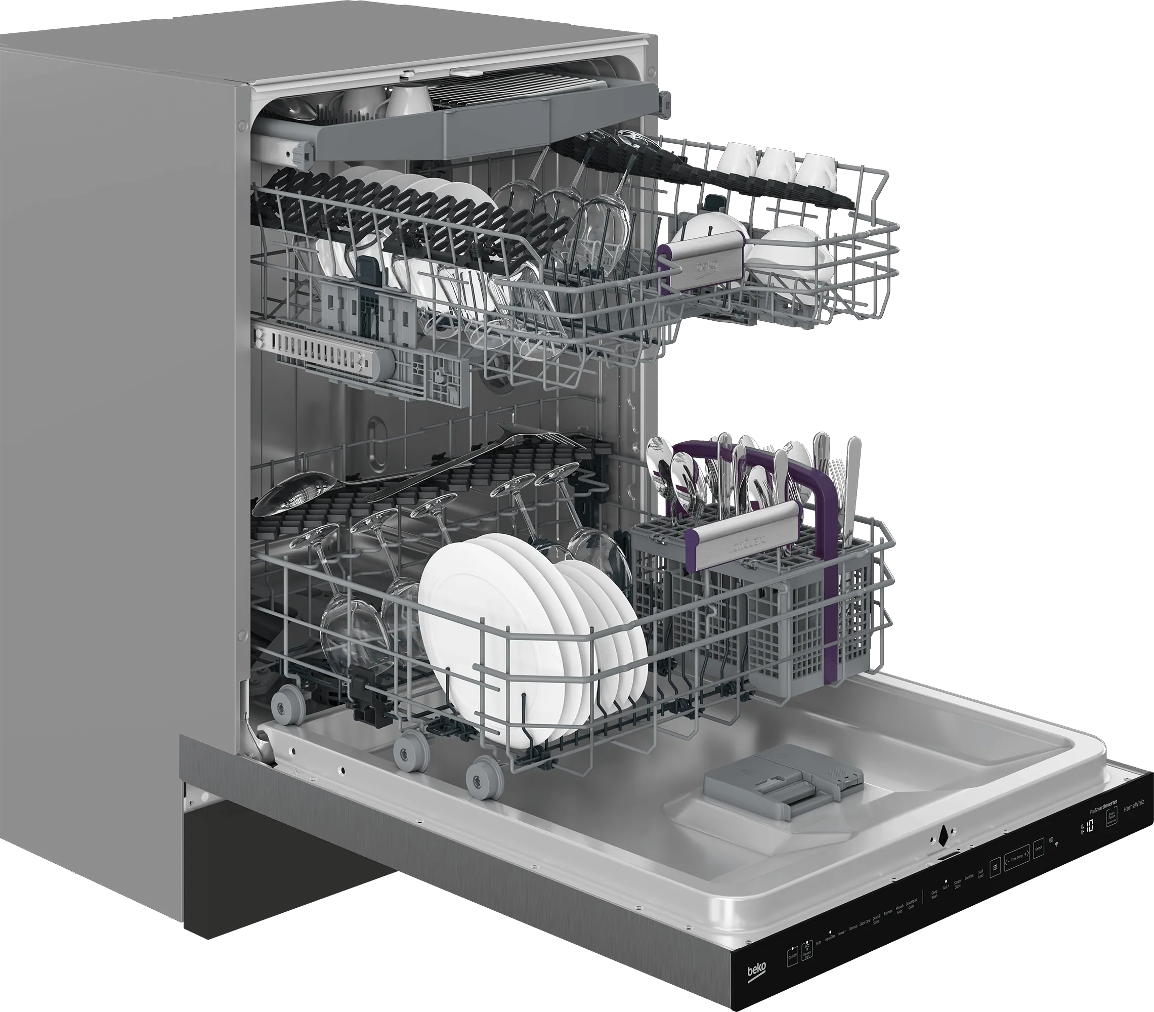 Beko DDT39434XIH Tall Tub Dishwasher With (16 Place Settings, 39.0