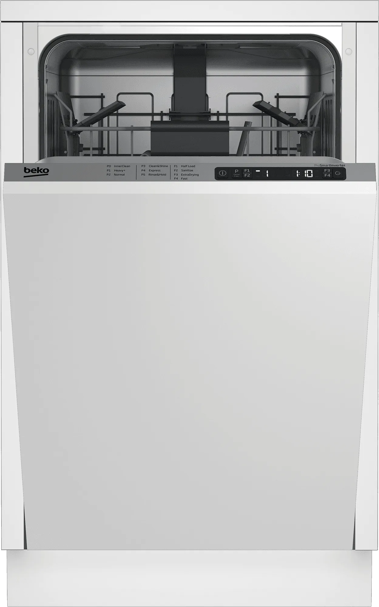 Beko DIS25842 Slim Size Dishwasher, 8 Place Settings, 48 Dba, Fully Integrated Panel Ready