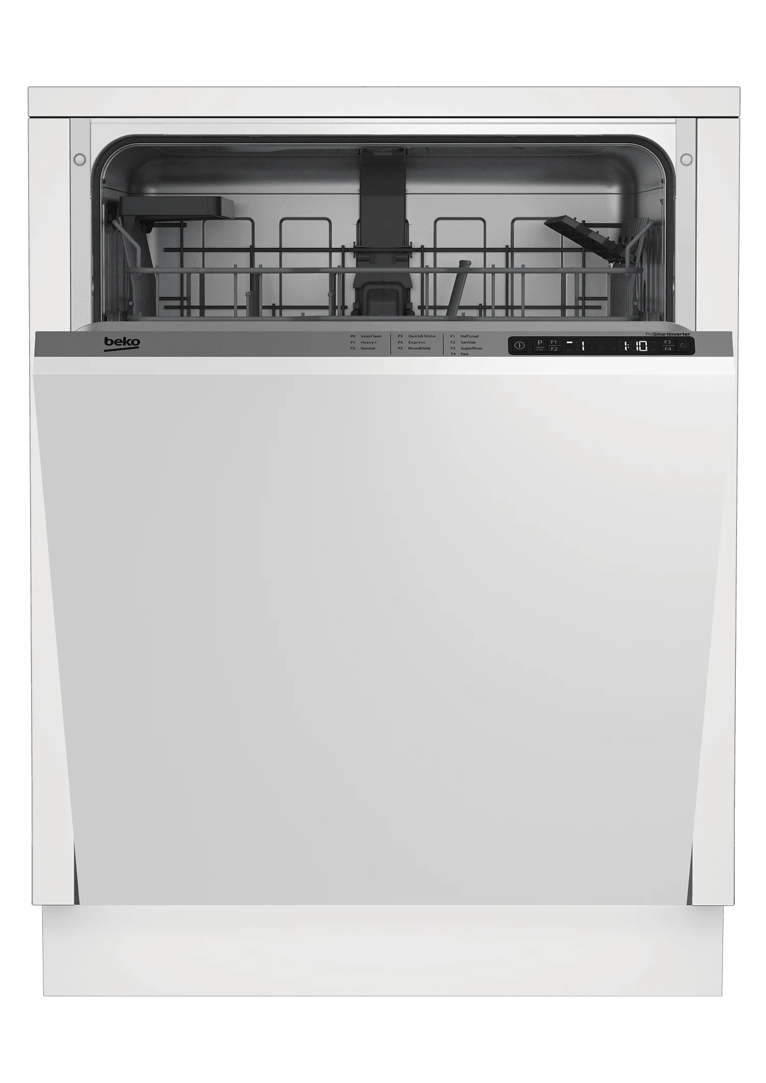 Beko DIT25401 Tall Tub Dishwasher, 14 Place Settings, 48 Dba, Fully Integrated Panel Ready