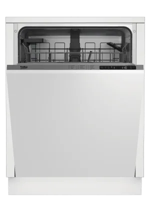 Beko DIT25401 Tall Tub Dishwasher, 14 Place Settings, 48 Dba, Fully Integrated Panel Ready