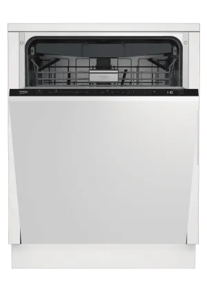 Beko DIT38530 Tall Tub Dishwasher, 16 Place Settings, 45 Dba, Fully Integrated Panel Ready