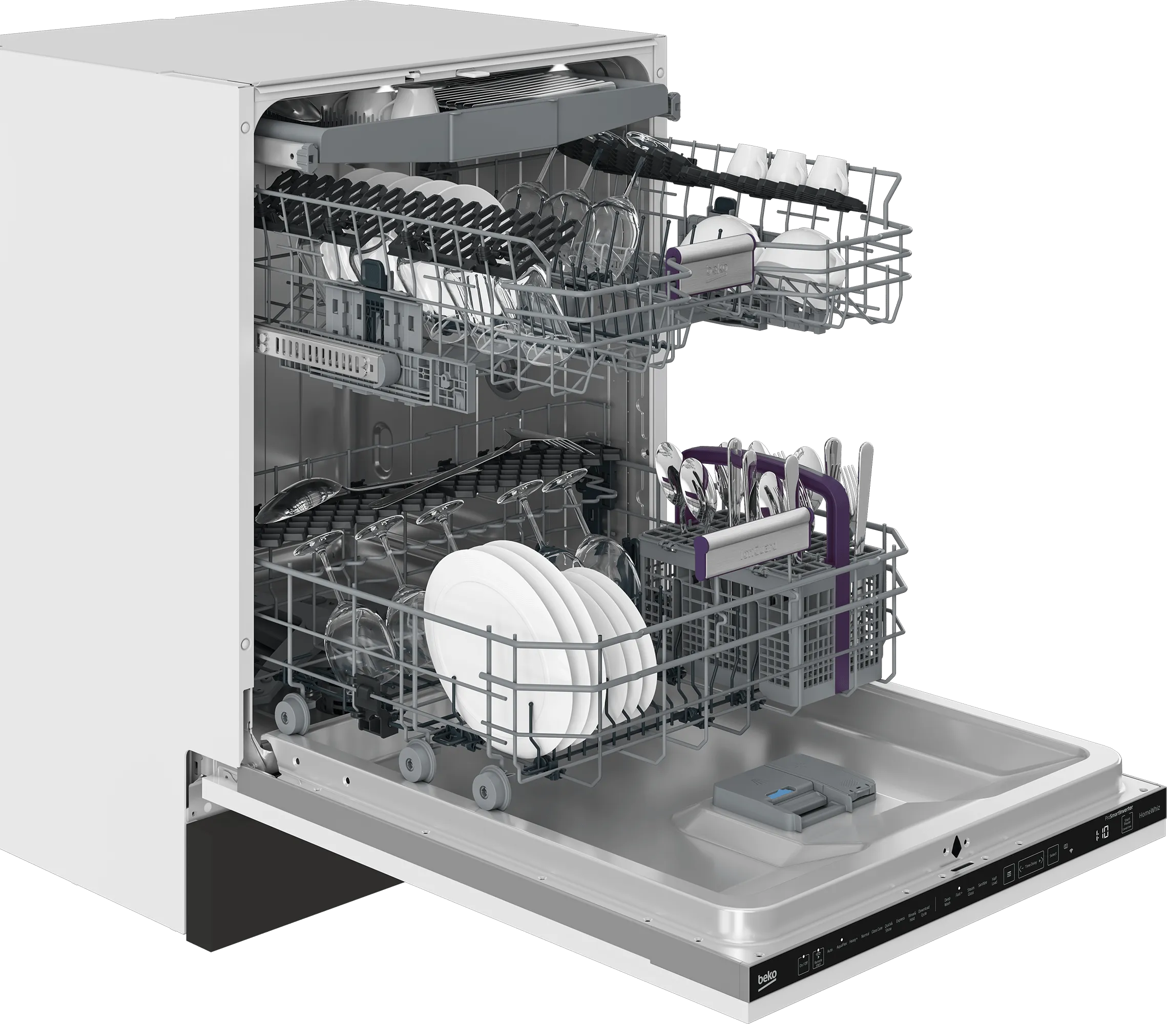 Beko DIT39434 Tall Tub Dishwasher With (16 Place Settings, 39.0