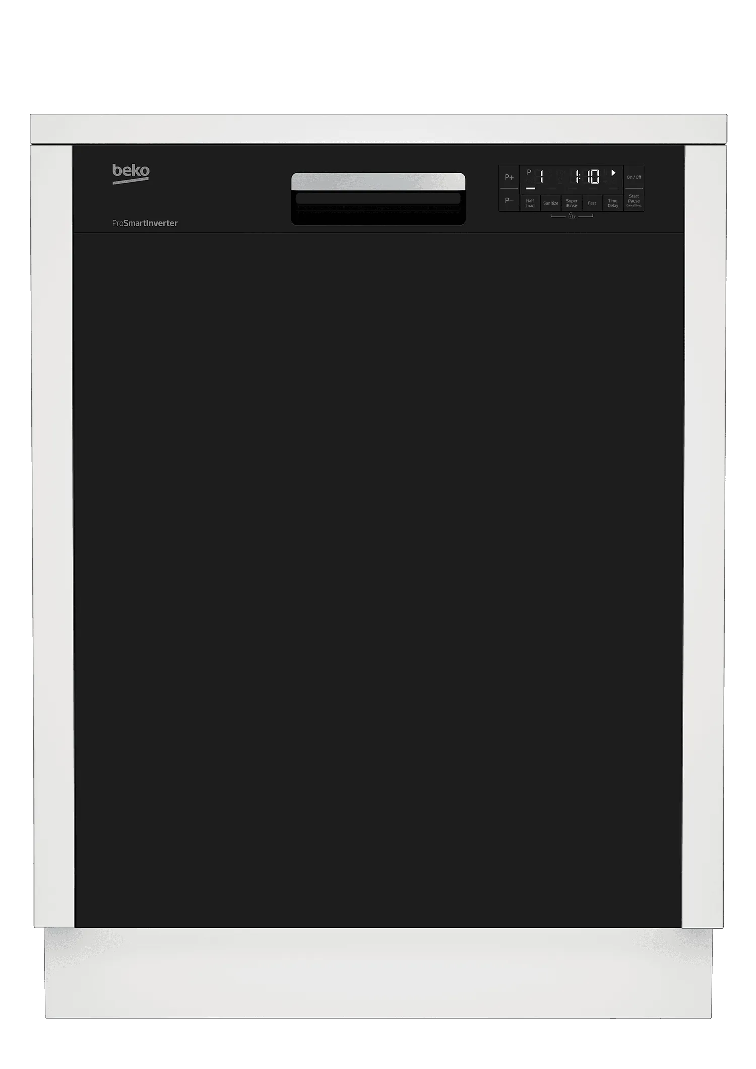 Beko DUT25401B Tall Tub Black Dishwasher, 14 Place Settings, 48 Dba, Front Control