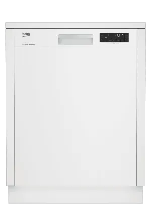 Beko DUT25401W Tall Tub White Dishwasher, 14 Place Settings, 48 Dba, Front Control