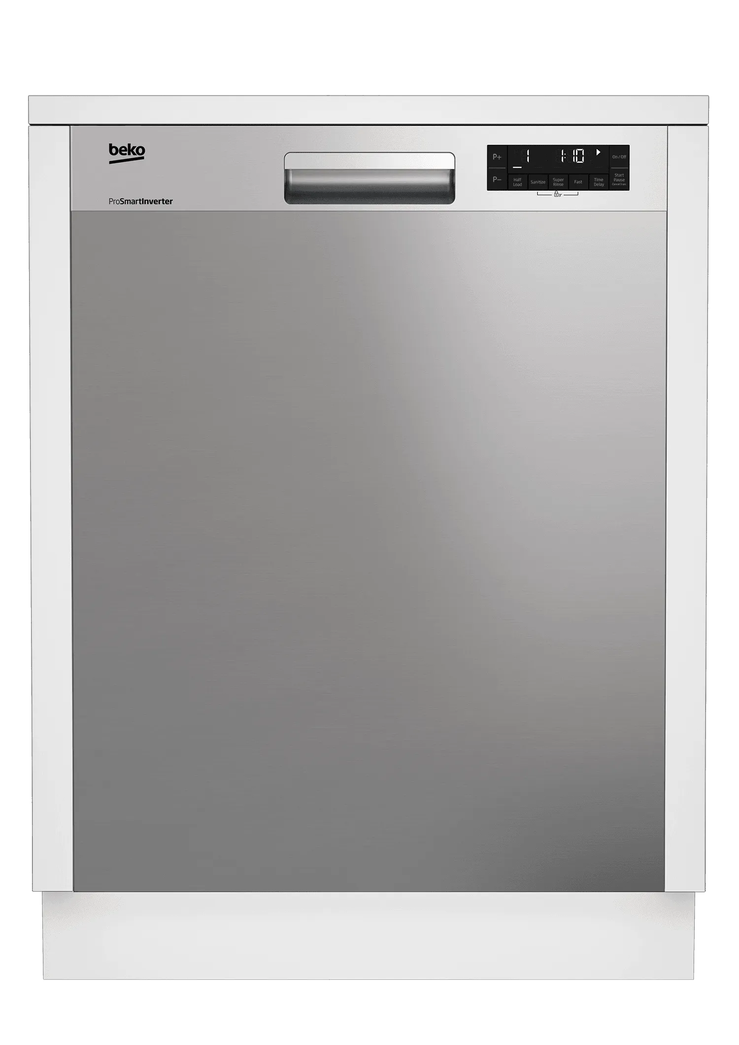 Beko DUT25401X Tall Tub Stainless Steel Dishwasher, 14 Place Settings, 48 Dba, Front Control