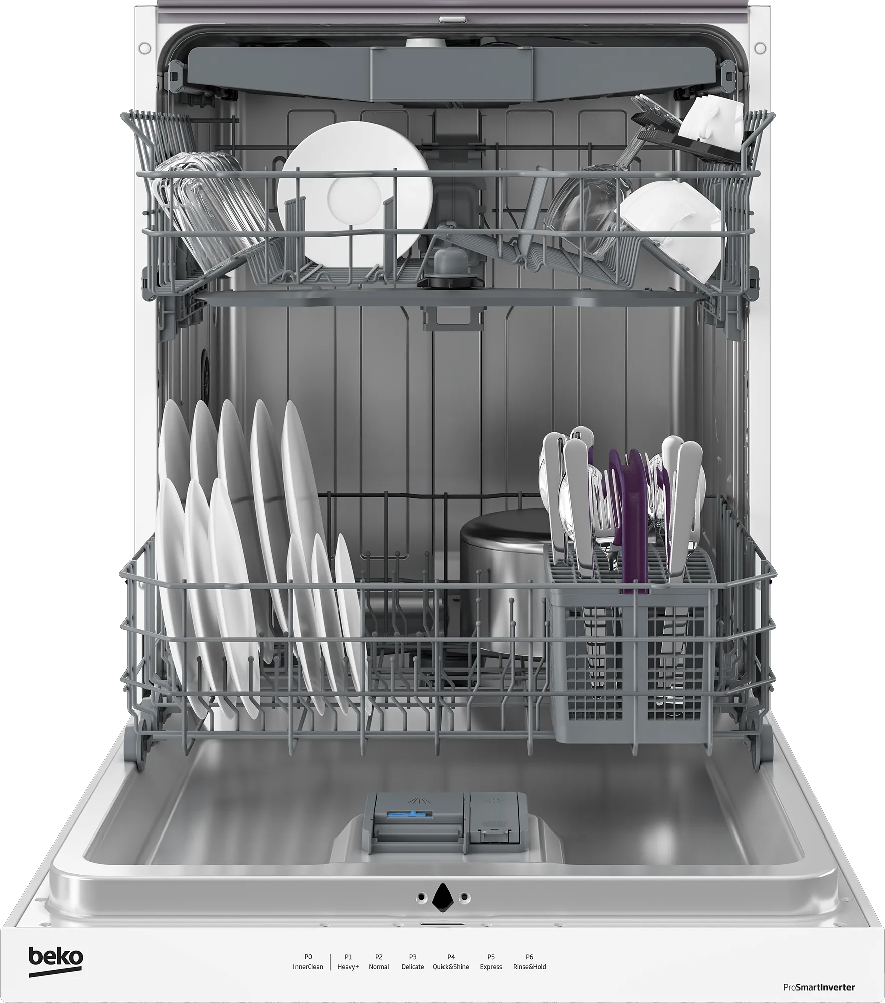 Beko DUT36522W Tall Tub Dishwasher With (15 Place Settings, 45.0