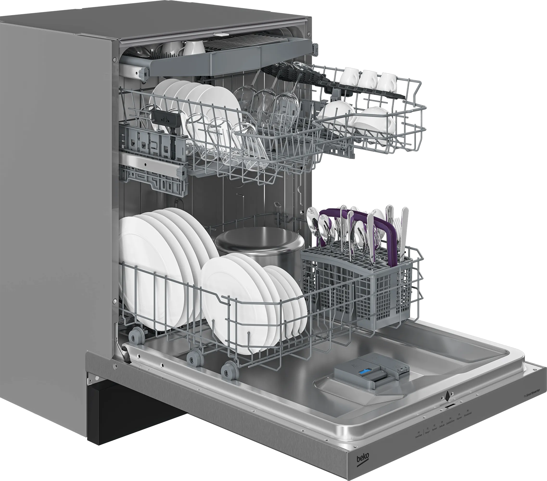Beko DUT36522X Tall Tub Dishwasher With (15 Place Settings, 45.0