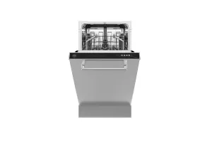 Bertazzoni DW18S2IXV 18 Inch Dishwasher Standard Tub With Stainless Steel Panel And Bar Handle, 8 Place Settings, 51 Db, 6 Wash Cycles Stainless Steel