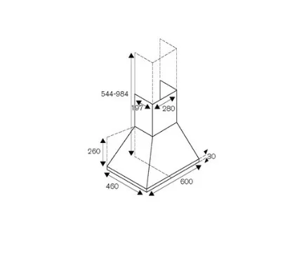 Bertazzoni KPL60PLAG1XA/XRA 60cm Wall-mount Hood