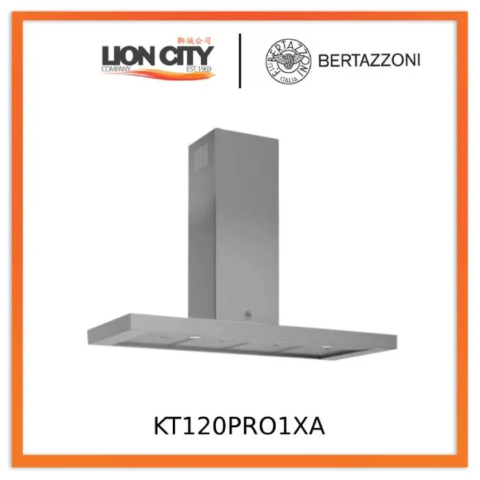 Bertazzoni KT120PRO1XA 120cm Stainless Steel Wall Mounted Hood