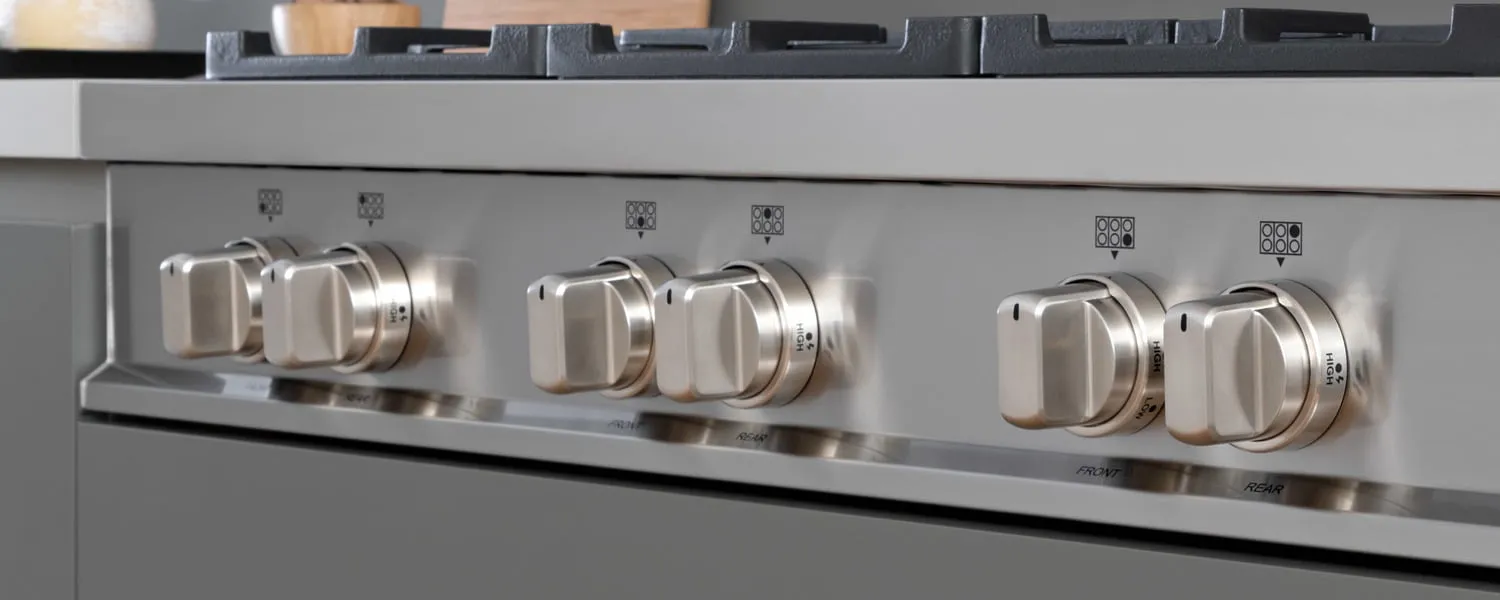 Bertazzoni MAST366RTBXT 36 Gas Rangetop 6 Brass Burners Stainless Steel