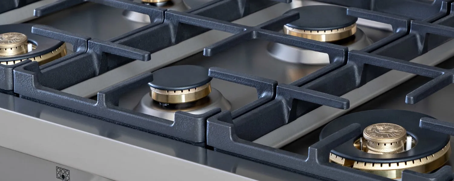 Bertazzoni MAST366RTBXT 36 Gas Rangetop 6 Brass Burners Stainless Steel