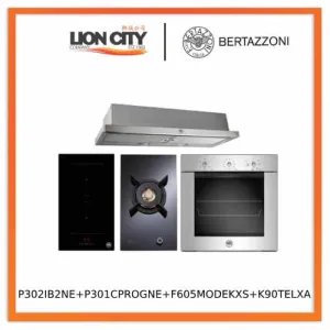 Bertazzoni P302IB2NE 30cm Built-in Induction Hob Bertazzoi P301CPROGNE 30 cm Domino Gas on Glass Hob Bertazzoni F605MODEKXS 60cm Built-in Oven Bertazzoni K90TELXA 90cm Telescopic Hood