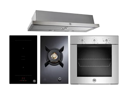Bertazzoni P302IB2NE 30cm Built-in Induction Hob Bertazzoi P301CPROGNE 30 cm Domino Gas on Glass Hob Bertazzoni F605MODEKXS 60cm Built-in Oven Bertazzoni K90TELXA 90cm Telescopic Hood