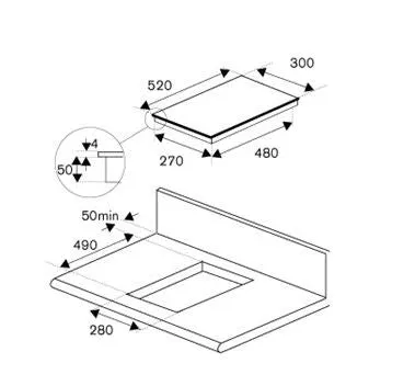 Bertazzoni P302IB2NE 30CM Built-in Induction Hob
